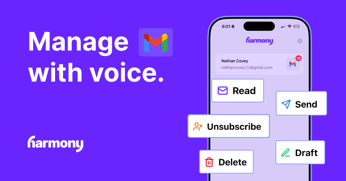 Harmony - AI Email Voice Assistant